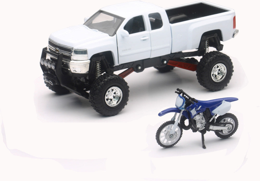 CAMIONETA SILVERADO / YAMAHA YZ REPLICA 1:43