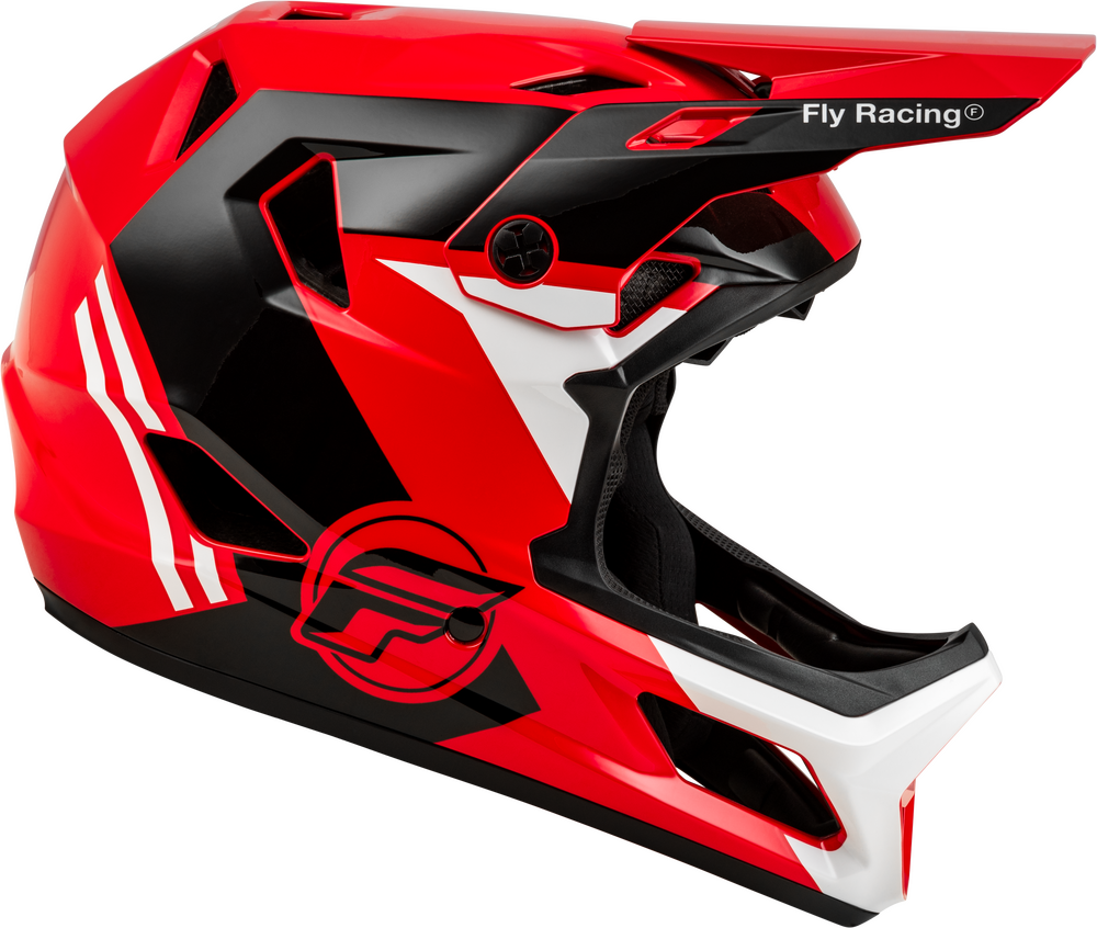 2026 RAYCE BICYCLE HELMET RED/BLACK/WHITE