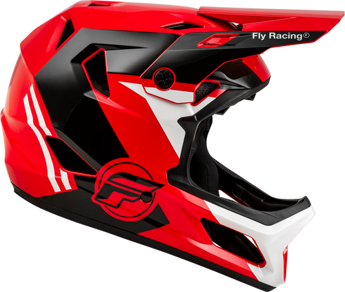 2026 RAYCE BICYCLE HELMET RED/BLACK/WHITE