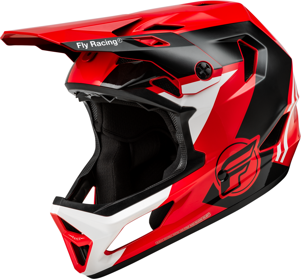 2026 RAYCE BICYCLE HELMET RED/BLACK/WHITE