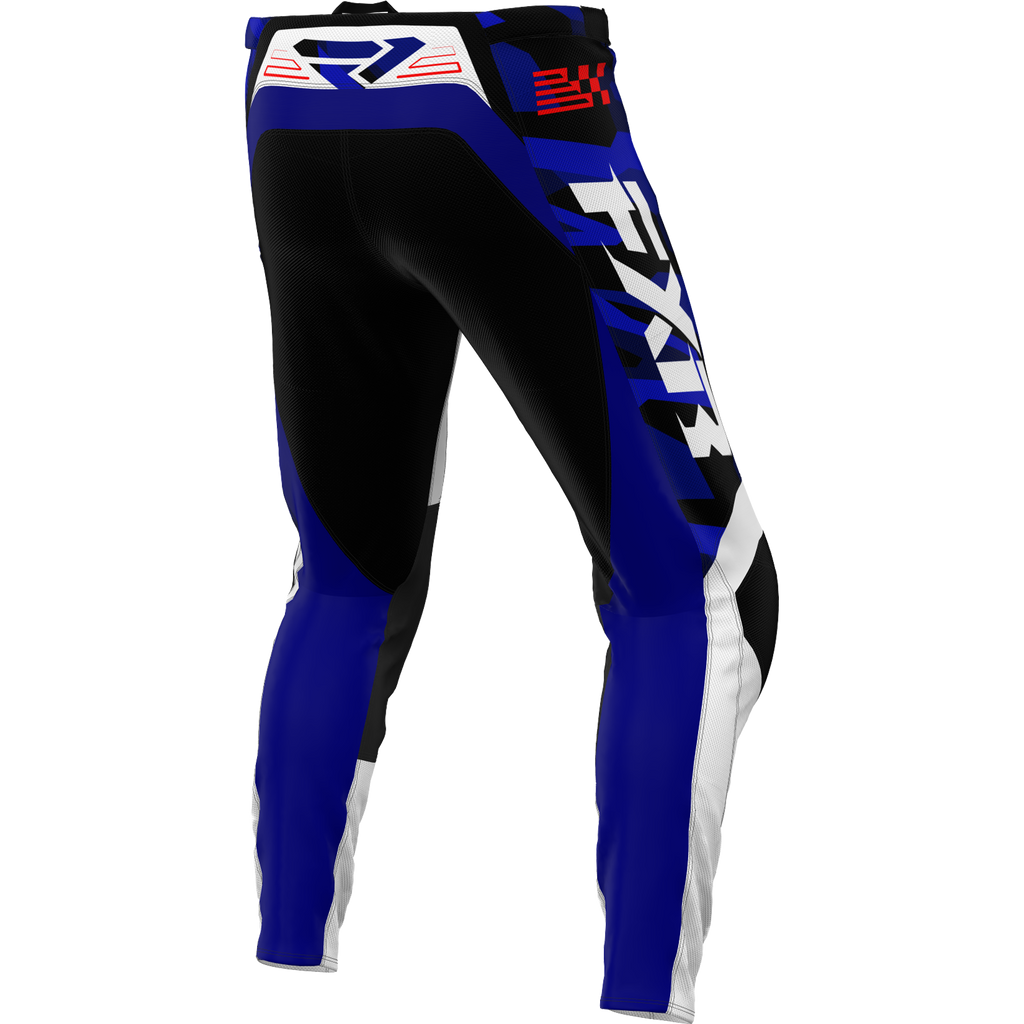PANTALÓN FXR KIDS CLUTCH BLUE CAMO/RED