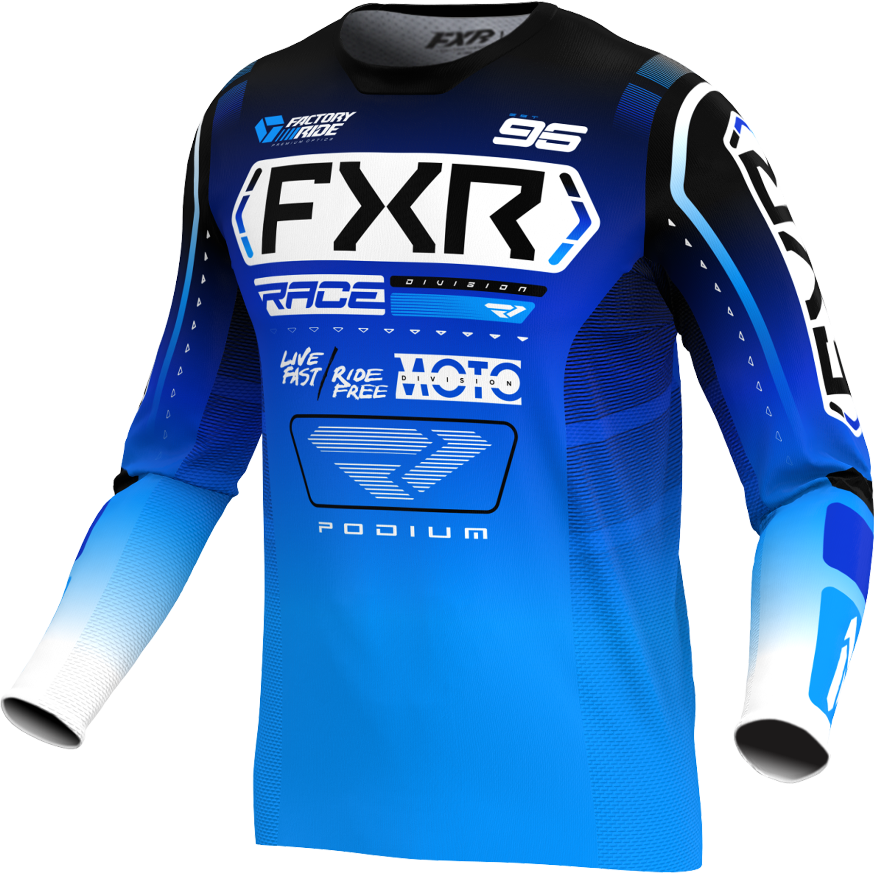 JERSEY FXR PODIUM BLUE/WHITE