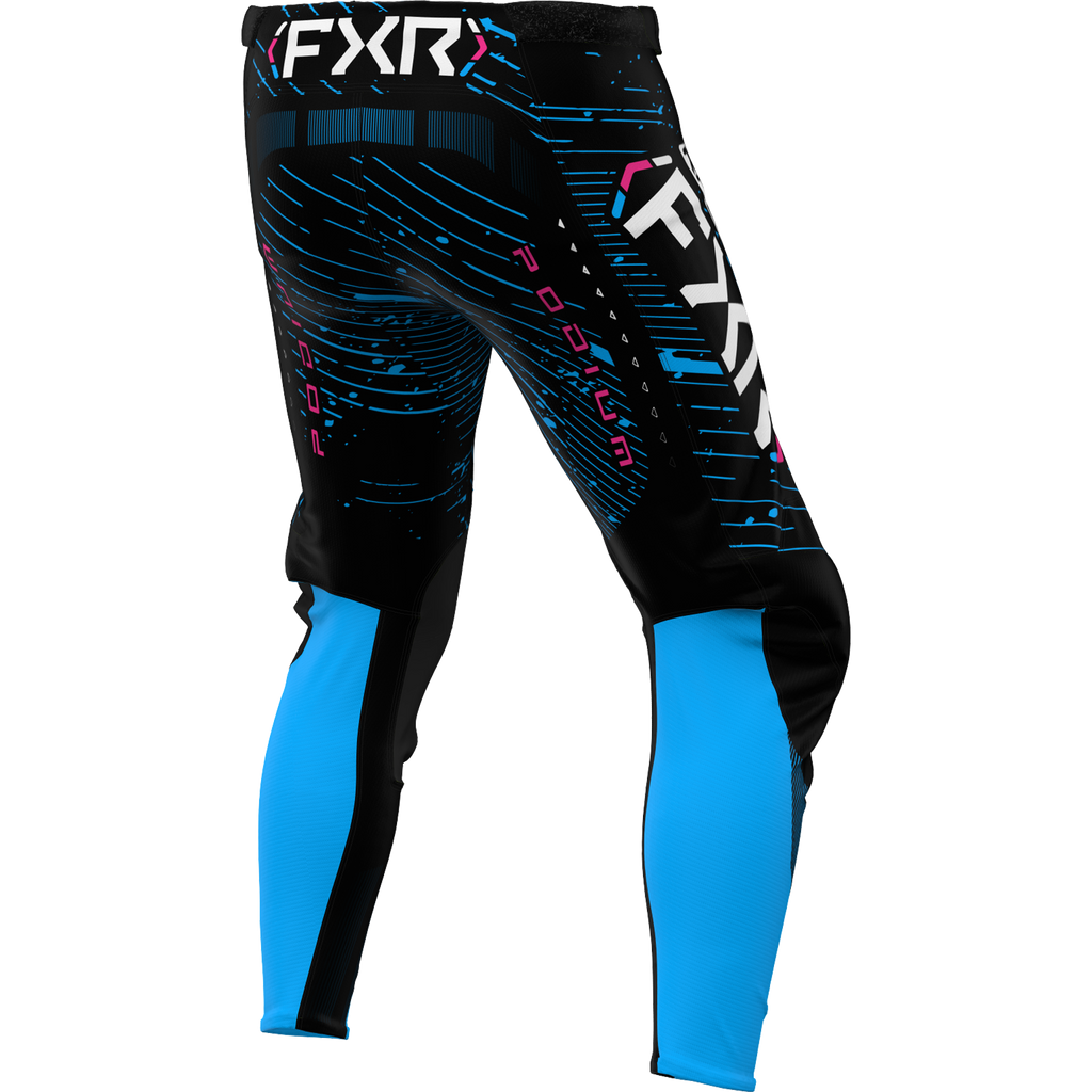 PANTALÓN FXR PODIUM BLACK/CYAN/PINK