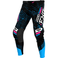 PANTALÓN FXR PODIUM BLACK/CYAN/PINK