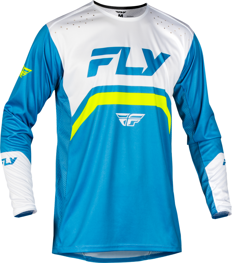 RAYCE BICYCLE JERSEY BLUE/WHITE/LIME GREEN