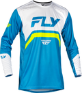 RAYCE BICYCLE JERSEY BLUE/WHITE/LIME GREEN