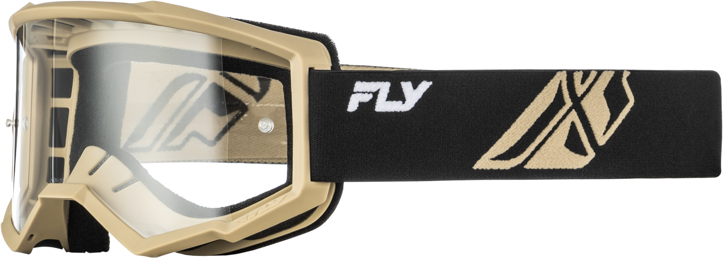 FOCUS GOGGLE BLACK/KHAKI W/ CLEAR LENS