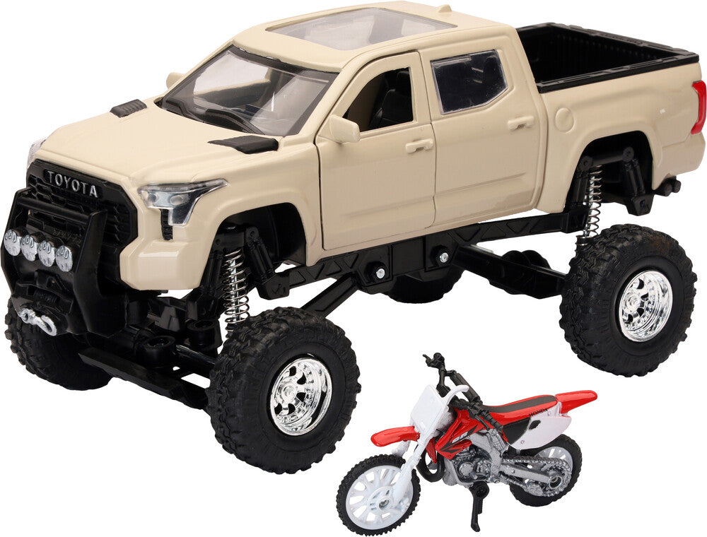 CAMIONETA TUNDRA / HONDA CRF REPLICA 1:32