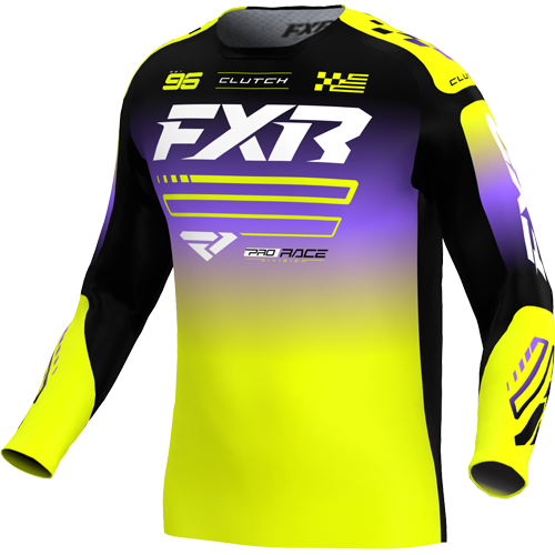 JERSEY FXR YOUTH CLUTCH 26 HIVIS/BLACK/PURPLE
