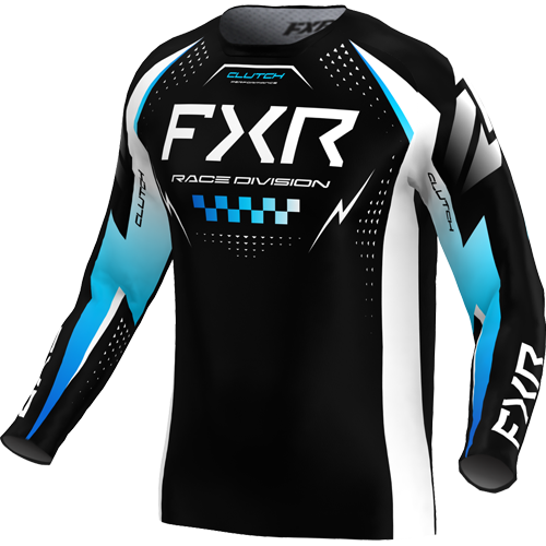 JERSEY FXR CLUTCH PRO 26 BLACK/BLUE/WHITE
